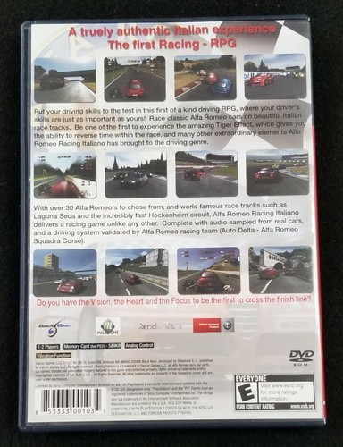 Alfa Romeo Racing Italiano **PS2**USED** - Picture 2 of 3
