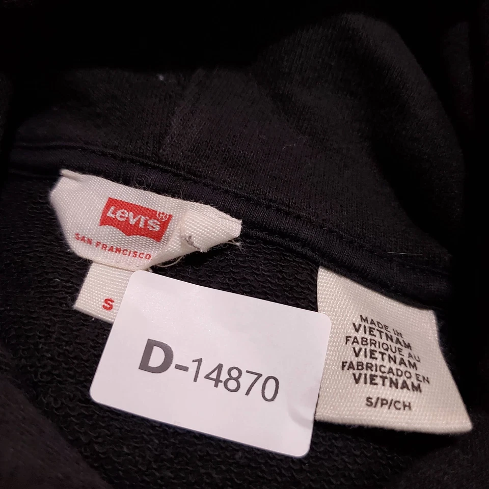 Sudadera Levi's X Star Wars Mujer Pequeña Negra Sudadera con Capucha Chewbacca Cordón LEER Foto 2 de 4