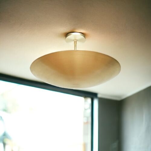6 Light Elegant Ceiling Flushmount light Pendant Mid Century Modern Raw Brass Sp - Bild 1 von 5