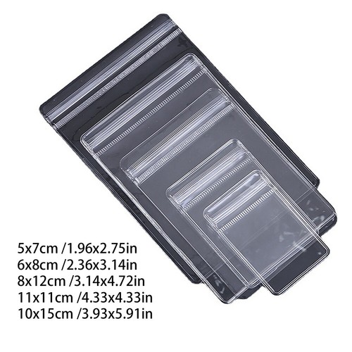 US 100 Pack PVC Clear Jewelry Anti Oxidation Zipper Bags Anti-tarnish Organizers - 第 60/68 張圖片