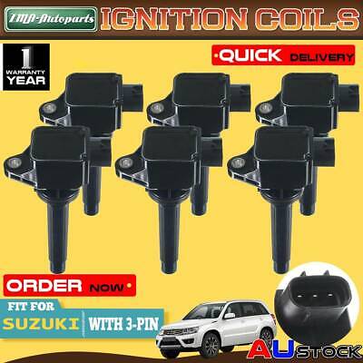 6 x Ignition Coils for Suzuki Grand Vitara JB627 V6 2005 to 2008 2.7 6 x Ignition Coils for Suzuki Grand Vitara JB627 V6 2005 to 2008 2.7