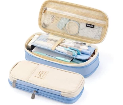 Large Capacity Pencil Case Zipper Pen Bag School Student Organizer Pouch Bag NEW