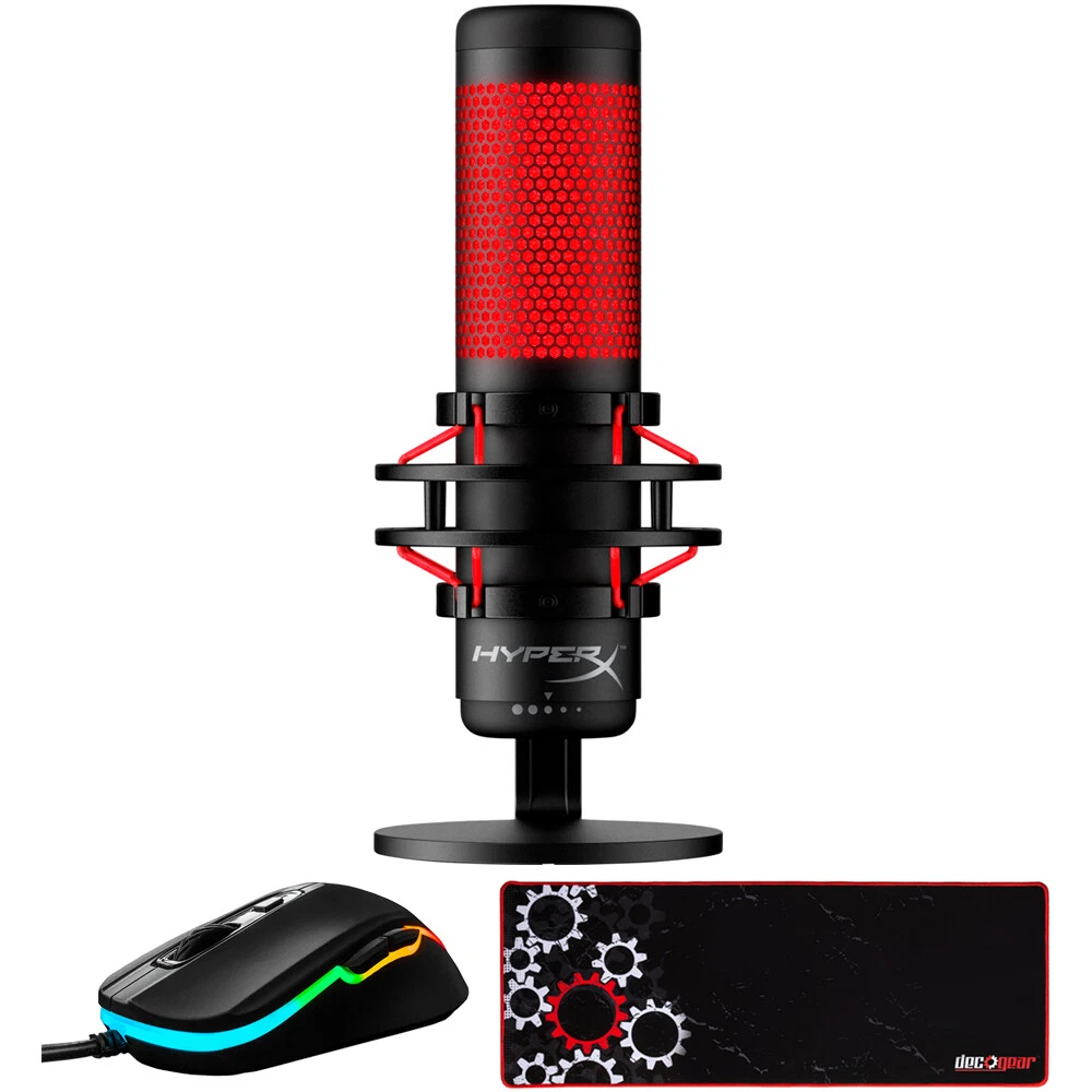  HyperX QuadCast - USB Condenser Gaming Microphone, for