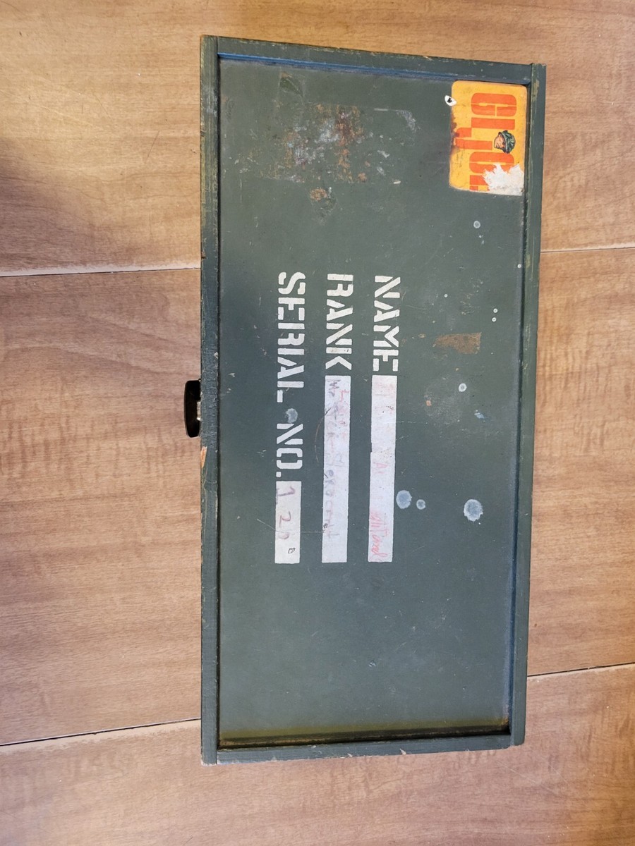 Vintage GI G.I. Joe Action Figure Footlocker Wood Box | eBay Vintage GI G.I. Joe Action Figure Footlocker Wood Box | eBay