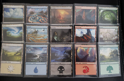 MTG Magic The Gathering Basic Land Deck Building Packs 10X Same Art