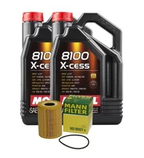 Motul + OEM Engine Oil Change Kit (5W-40) (10 Liter) (X-CESS 8100)