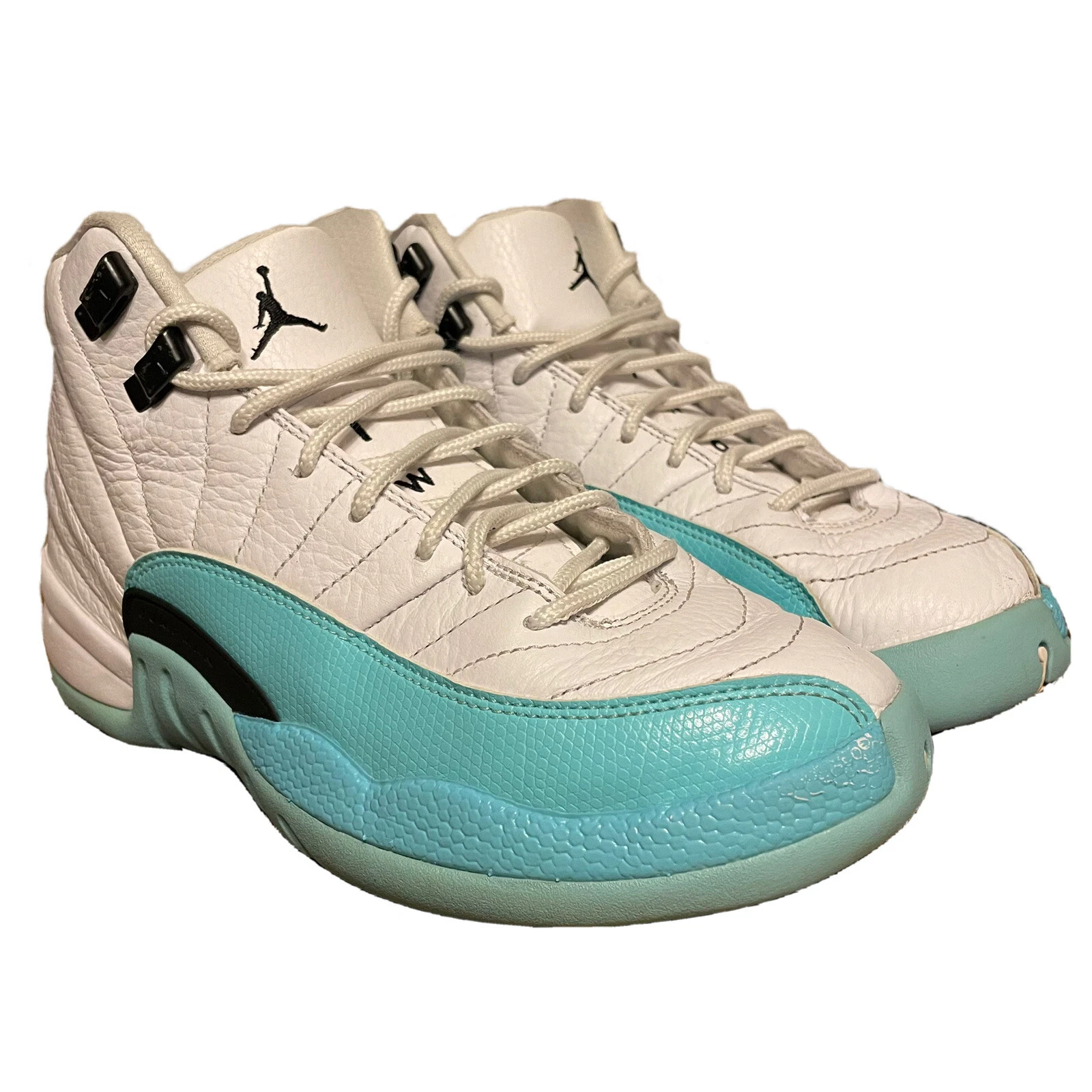 Scarpe da ginnastica Nike Air Jordan 12 retrò bianco acqua taglia 6Y 510815 100 donna 7 5