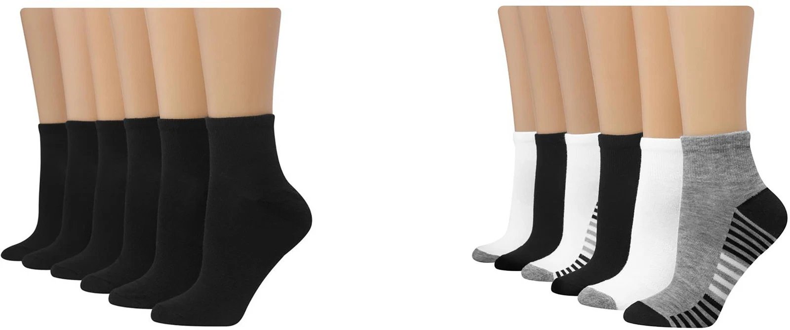 Hanes Women's Comfort Fit Ankle Socks (6 Pairs)
