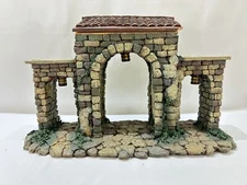 Rare Vintage Fontanini 50552 Nativity Village Lighted Town Gate 1997