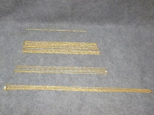 Mens 14K Gold Plated Rope Chain Necklace NEW 16-30" Long 3mm Variations