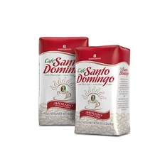 Café Santo Domingo, 8 oz Bag, Ground Coffee, Medium Roast 8 Ounce (Pack of 2) 