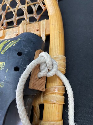 Vintage Cabela\'s Wooden SNOWSHOES rawhide 10\
