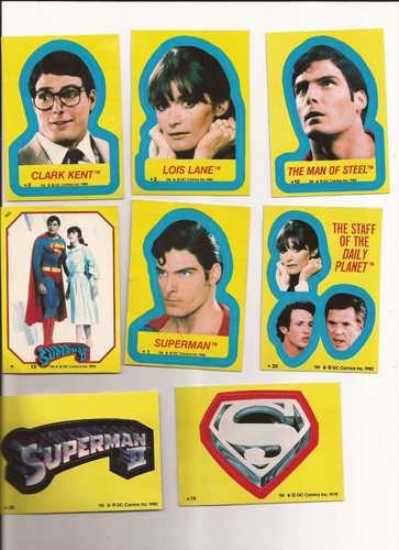 1980 DC Comics Superman II(SUPERMAN & LOIS LANE) Sticker Card #13 - 第 1/2 張圖片