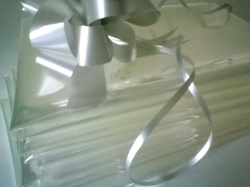 💜BABY Cellophane Hamper Bag & Bows Baby Pram Wrapping Birthday Christmas Gifts - Picture 64 of 98