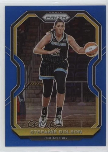 2021 Panini Prizm WNBA Blue Prizm 109/149 Stefanie Dolson #58