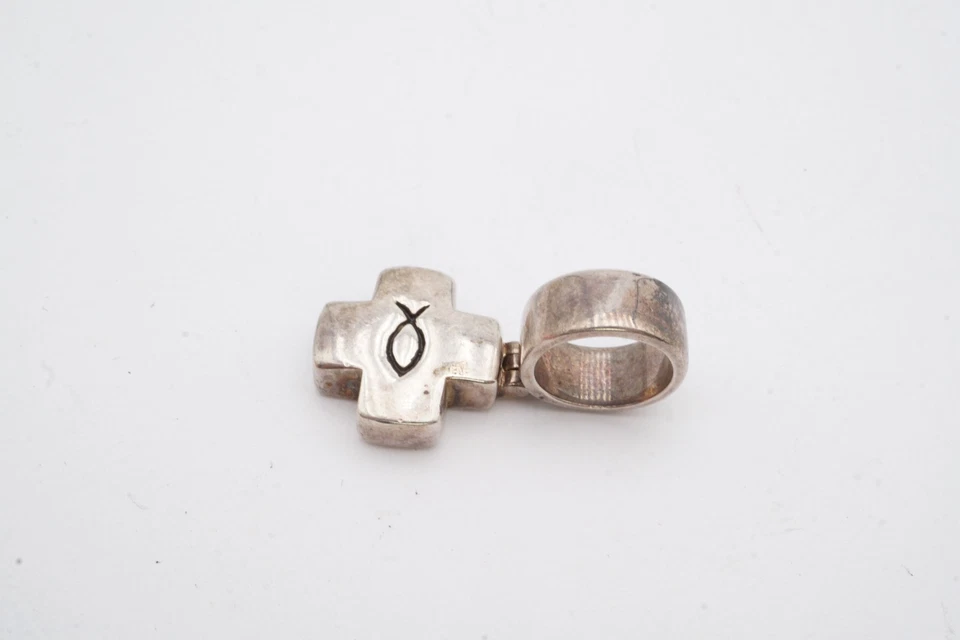 Colgante Cruz Ichthus Silpada Plata de Ley 925 S0866 Foto 3 de 4