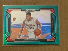 2024 Panini Prizm DP Stephen Curry HOF Green Prizm SP Variation Card 77 GSW