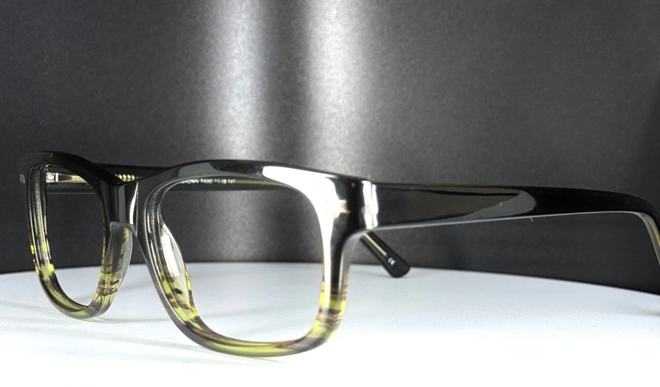 SOLO MARCOS MARCOS DE GAFAS CUADRADOS DE BORDE COMPLETO VINTAGE C218 NEGRO/MARRÓN FADE Foto 3 de 4