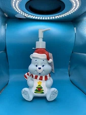Care Bears Christmas Holiday Santa Blue Soap & Lotion Pump Dispenser NEW No tag