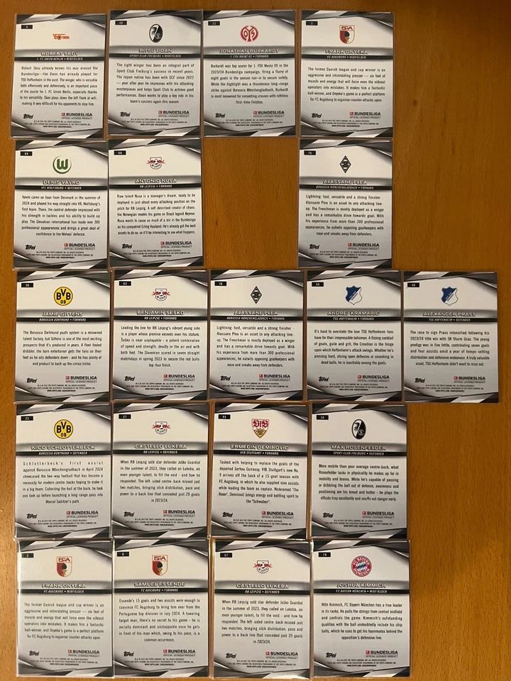 2024-25 Topps Chrome Bundesliga LOT of 20 | RC | Refractors /75 … /250 - Image 2 of 2