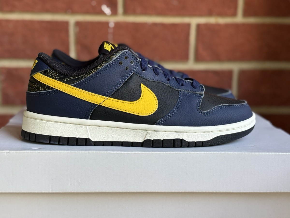 Nike Dunk Low Retro Michigan Blue Yellow Size 6 Mens or 7.5 Nike Dunk Low Retro Michigan Blue Yellow Size 6 Mens or 7.5