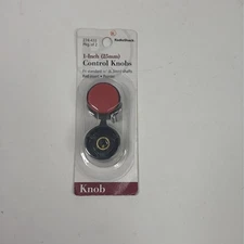 Radioshack Control Knobs, Red Insert, 1" with Pointer. Part # 274-433, NIB