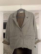 Madewell Oversized Knit Blazer in Houndstooth Small