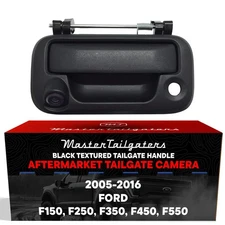 Master Tailgaters Black Tailgate Handle with Backup Camera Replacement for Fo...