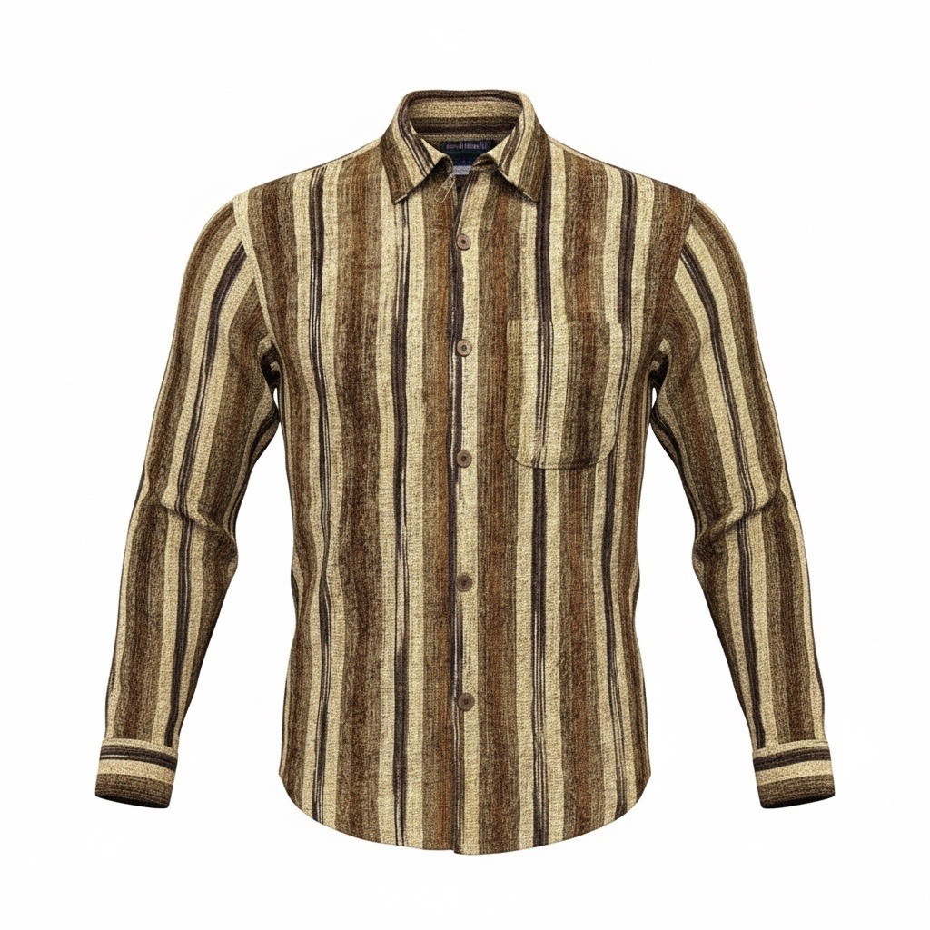 Vintage Chapter by Kohli Mens 2XL Button Up Shirt Long Sleeve Stripe Casual