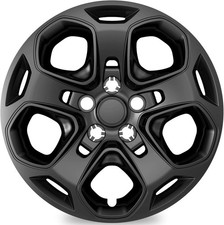 4-pack Hubcaps Wheel Covers Compatible With Ford Fusion 2010 2011 Black Color