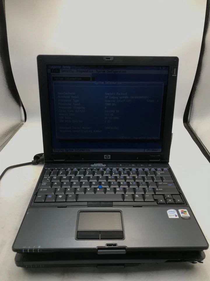 LOT OF 10 HP Compaq nc4400 Core 2 Duo 12" VARIOUS DAMAGES/ALL BOOT BIOS-MZ - Image 3 of 4