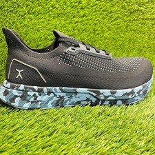 Flux Footwear Adapt Runner Black Blue Mens Size 9.5 Athletic Knit Shoes Sneakers