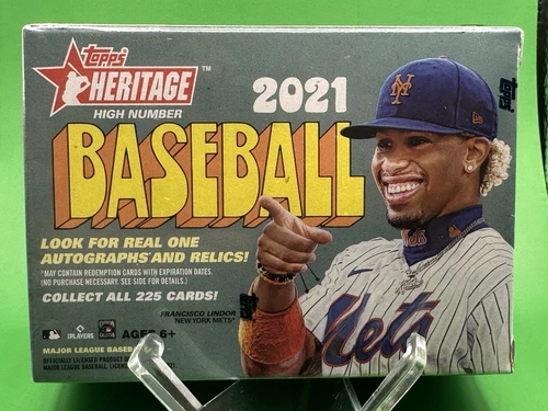 2021 Topps Heritage High Number Sealed Blaster Box - 8 Packs - 1972 Topps Design