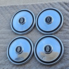 1968-1985 Ford Mustang Galaxie Ltd Torino Oem Vintage Dog Dish Hubcaps Set Of 4 1968-1985 Ford Mustang Galaxie Ltd Torino Oem Vintage Dog Dish Hubcaps Set Of 4