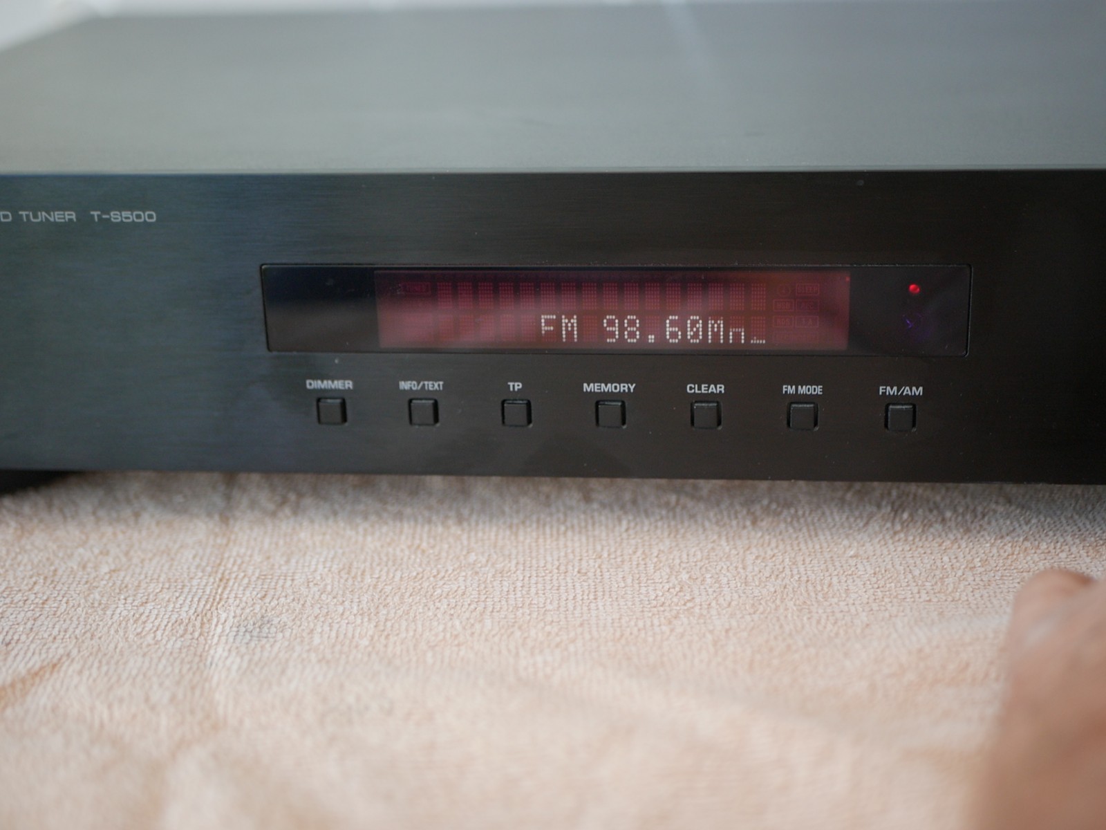 Yamaha T-S500 Black AM/FM Stereo R.D.S. Tuner *Rare*