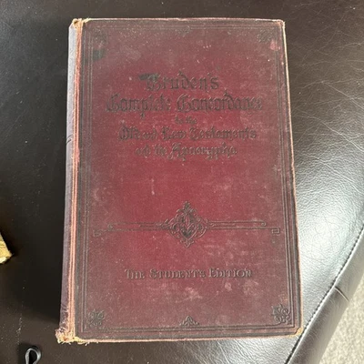 Cruden's Complete Concordance to the Old & New Testaments and the Apocrypha 1895 - Image 1 of 4