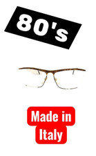 Vintage Women's Eyeglass Frame 80's Gold Made In Italy Vogart