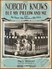 1923 AUTOGRAPHED BILLY HUESTON sheet music NOBODY KNOWS BUT PILLOW & ME band pic