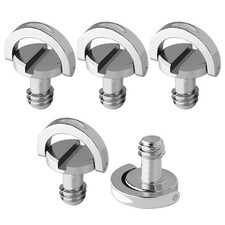 Frgyee 1/4" Camera Screws, D-Ring 1/4 Screw 5pc, 5pc