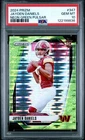 Jayden Daniels 2024 Panini Prizm #347 Neon Green Pulsar PSA 10