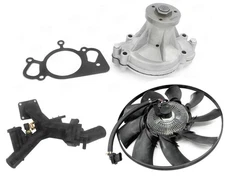 Engine Cooling Water Pump Thermostat & Housing For 2005-09 Land Rover LR3 4.4L