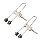 <!--F#f_0-->Handy 2 Pack of Rubber Head Lever Action Grid Clamps for Ceiling Tiles Setup<!--F/-->