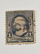 Scott #219 - 1¢ Franklin 1890-93, Used- Free Shipping #2
