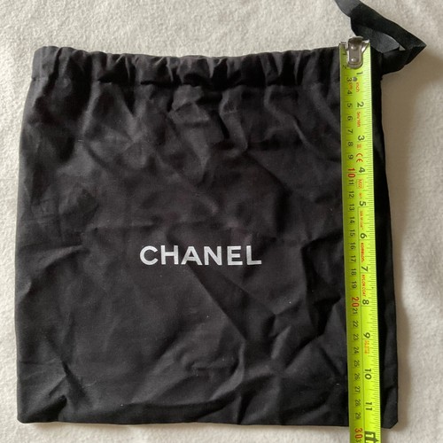 Chanel black dust bag drawstring 12by 11.5 in - Picture 2 of 2