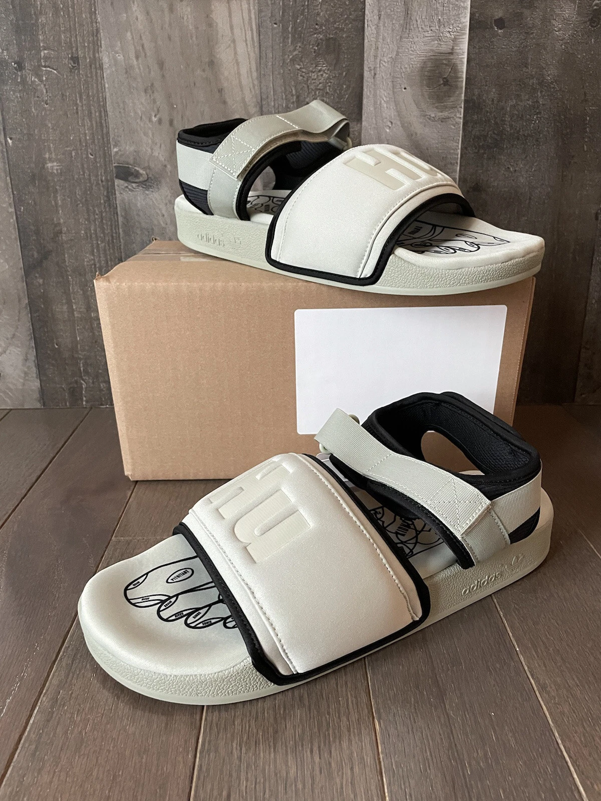 Adidas Adilette 2.0 HU Pharrell halo verde sandali scarpe GY1847 taglia 11 uomo