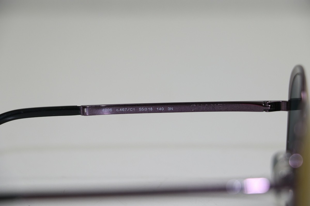 CHANEL Sunglasses 4206 c467/C1 55 18 140 Deep Purple | eBay
