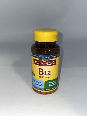 Nature Made Vitamin B12 1000mcg Supplement Energy Support 90ct Exp5/31/25