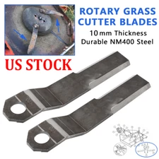 US For Mower King Skidsteer Brush Hog Rotary Grass Cutter Blade 10mm AR400 Steel