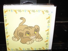 DISNEY STORE BABY SIMBA BLANK GREETING CARD THE LION KING BRAND NEW VERY RARE
