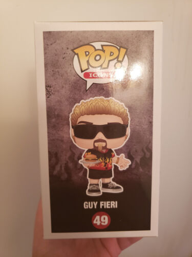 Funko Pop Icons Guy Fieri with Burger Vinyl Figure #49 W/ Protector Fast Ship - Picture 4 of 6